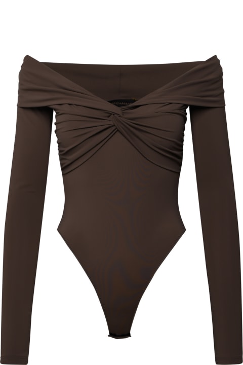 Underwear & Nightwear for Women The Andamane Kendall Taupe Nylon Bodysuit