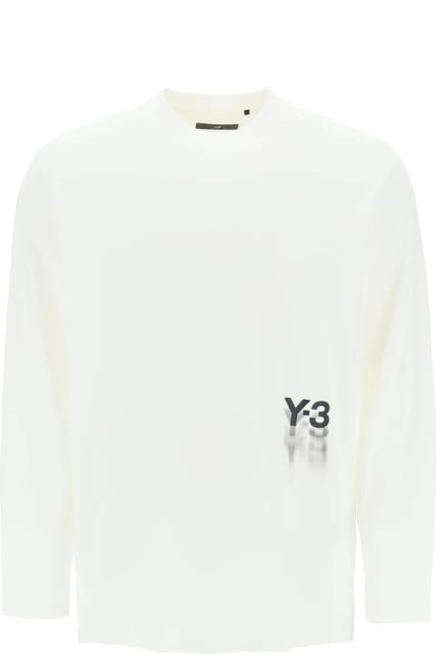 Y-3 for Men Y-3 Long-sleeved T-shirt With Logo Print