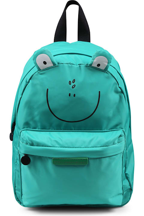 Stella McCartney Kids لـ أولاد Stella McCartney Kids Green Backpack For Boy With Frog