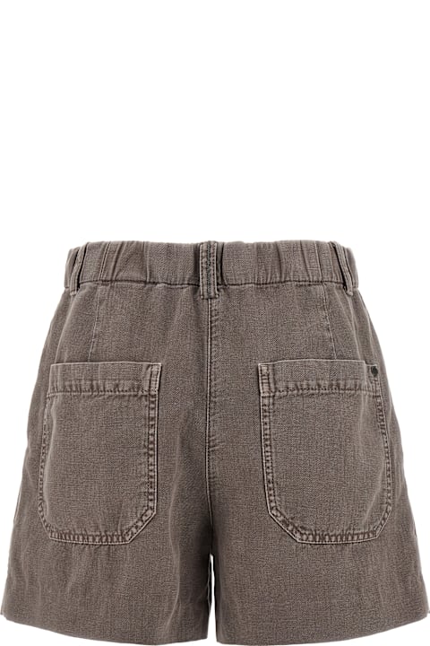 Brunello Cucinelli Pants & Shorts for Women Brunello Cucinelli Linen Cotton Shorts