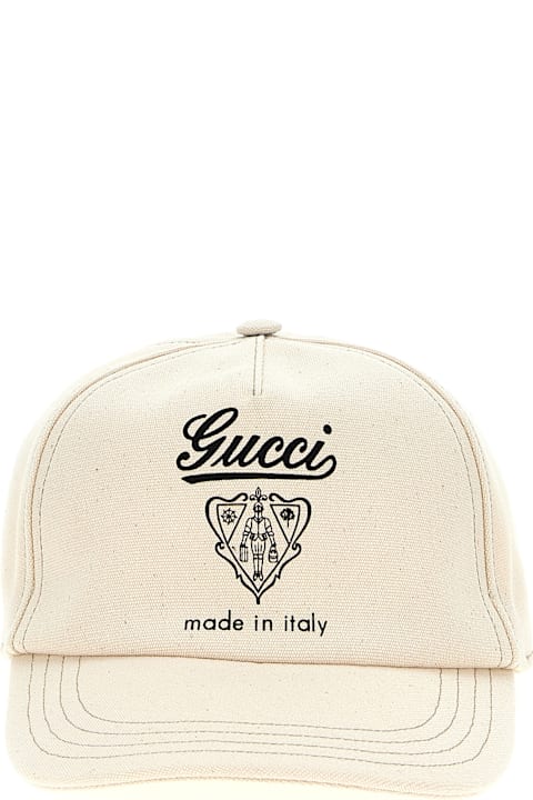 Gucci قبعات لـ القسم الرجالي Gucci Gucci Coat Of Arms Cap