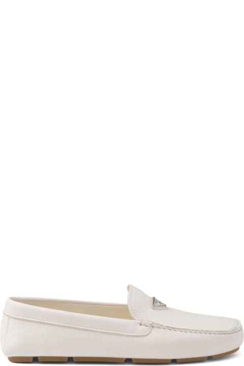 Homeware Prada Logo Leather Loafers