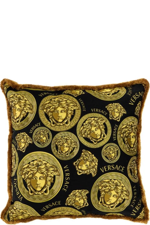 インテリア Versace Printed Fabric Pillow