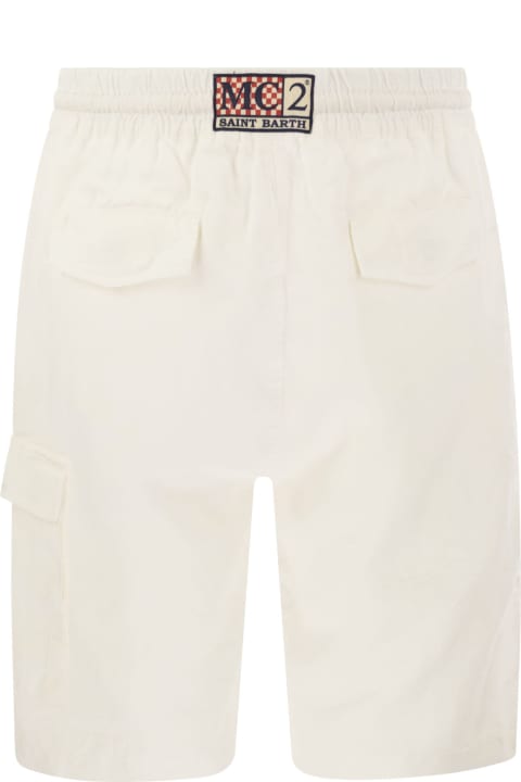 MC2 Saint Barth for Men MC2 Saint Barth Marseille - Linen Bermuda Shorts