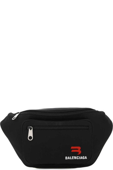 Bags Sale for Men Balenciaga Black Nylon Medium Explorer Belt Bag