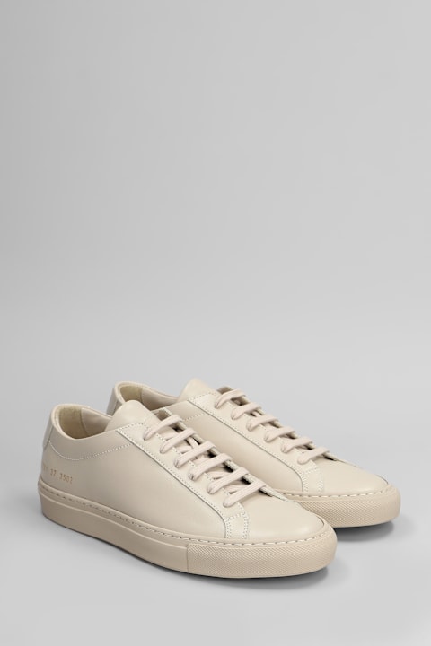Common Projects Shoes for Women Common Projects Original Achilles Sneakers In Beige Leather