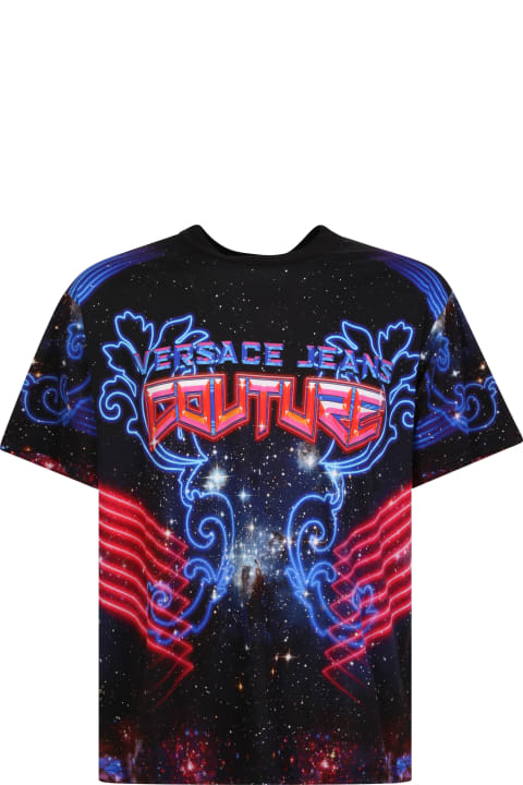 Versace Jeans Couture for Men Versace Jeans Couture T-shirt With Galaxy Print Black