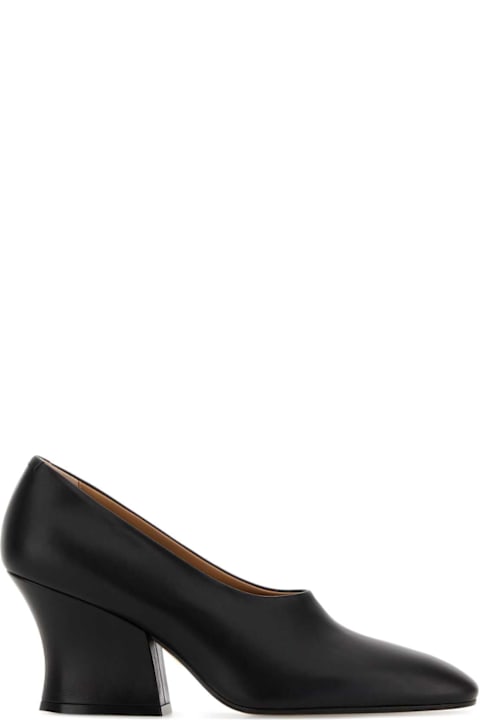 Jil Sander Black Leather Pumps