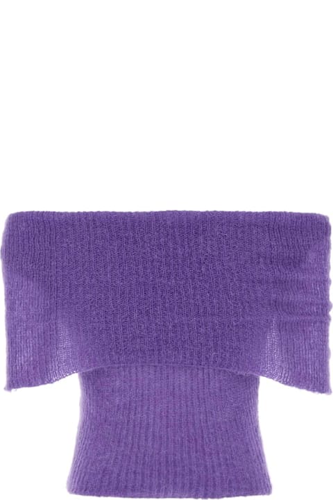 Gimaguas Clothing for Women Gimaguas Purple Nylon Blend Fuzzy Top