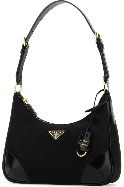 Prada Bags for Women Prada Black Re-nylon Re-edition 2002 Shoulder Bag