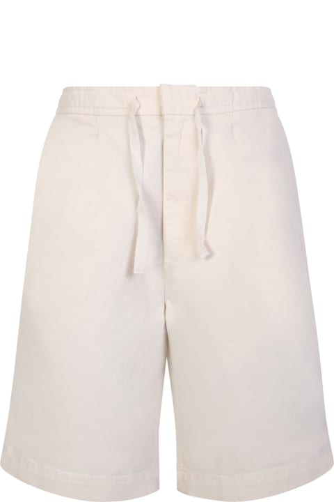 Light Beige Cotton Shorts