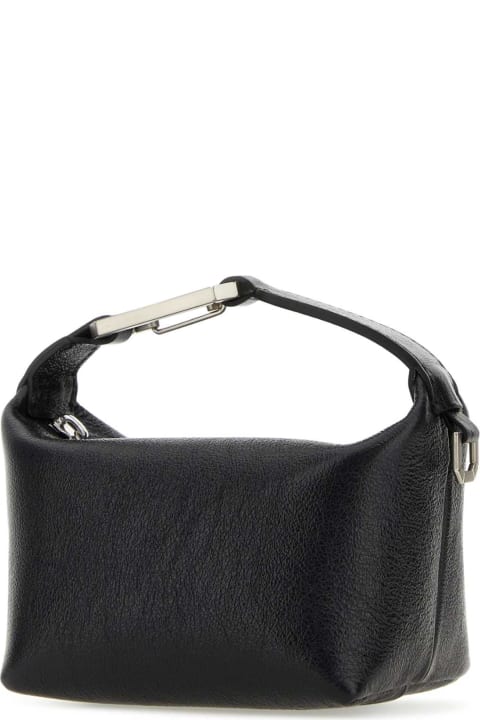 EÉRA Totes for Women EÉRA Black Leather Moonbag Handbag