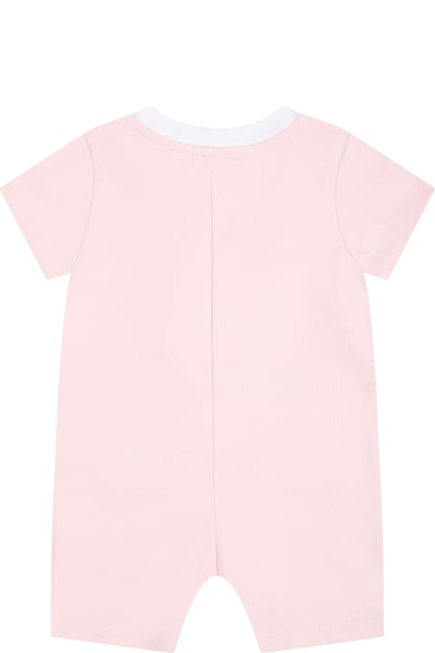 Givenchy Clothing for Baby Girls Givenchy Pink Romper For Baby Girl With Logo