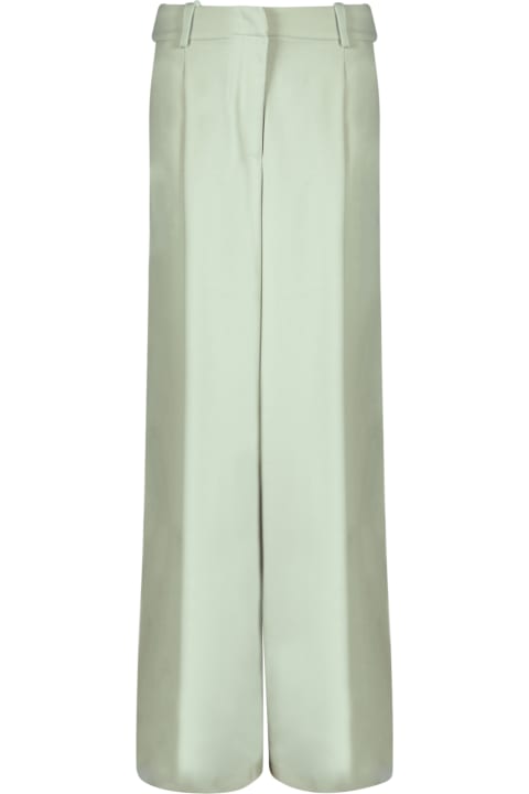 Federica Tosi Pants & Shorts for Women Federica Tosi Sage Green Tailored Trousers