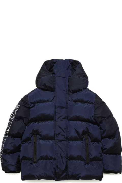Dsquared2 for Kids Dsquared2 Glossy Hooded Padded Jacket