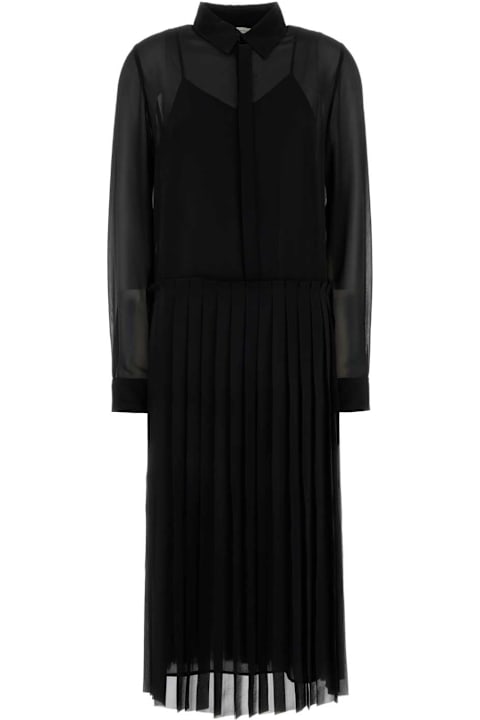 Ami Alexandre Mattiussi for Kids Ami Alexandre Mattiussi Black Polyester Shirt Dress