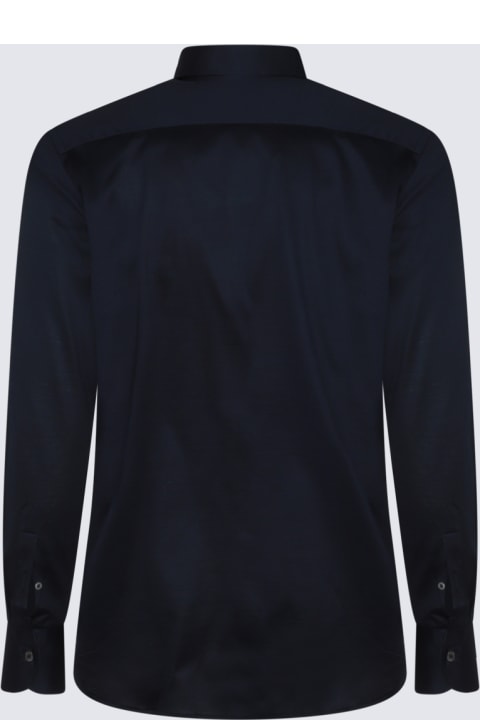 Homeware Canali Black Cotton Shirt