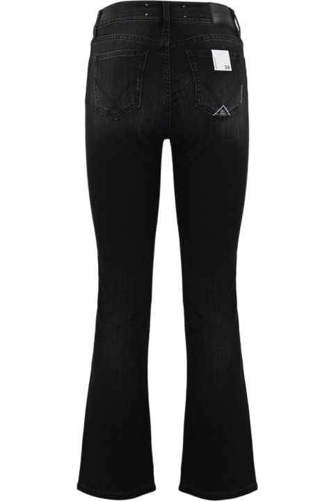 Pants & Shorts for Women Roy Rogers Flare Jeans In Black Denim