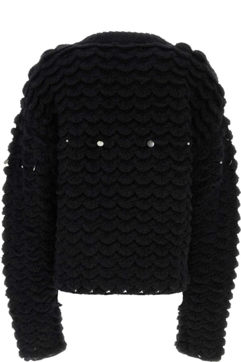 Namacheko Sweaters for Men Namacheko Black Wool Blend Sweater