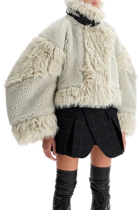 Sacai معاطف وجواكت لـ السيدات Sacai Shearling Effect Bl