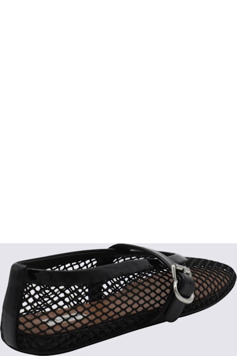 Alaia Black Leather Flats
