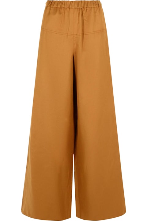 Sale for Women Max Mara 'onore' Brown Linen Blend Trousers