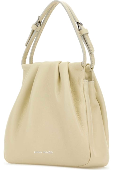 Amina Muaddi Totes for Women Amina Muaddi Iovry Nappa Leather Vittoria Crystal Handbag