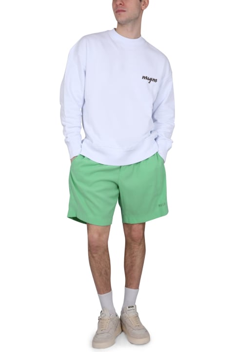 أدوات منزلية MSGM Crewneck Sweatshirt With Logo