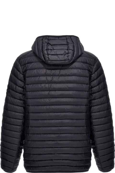 Stone Island for Men Stone Island Down Jacket With Side Logo Patch