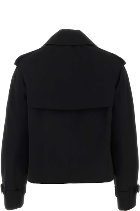 أدوات منزلية Burberry Black Gabardine Trench