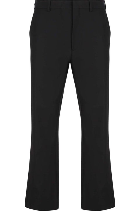 Homeware Prada Logo-plaque Cropped Tailored Trousers