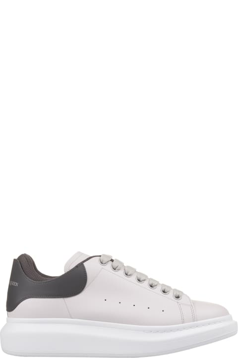 Alexander McQueen Sneakers for Men Alexander McQueen Light Grey Oversized Sneakers With Dark Grey Details