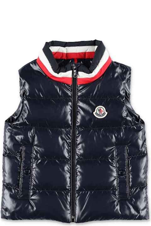 Topwear for Baby Boys Moncler Merab Logo Patch Padded Vest