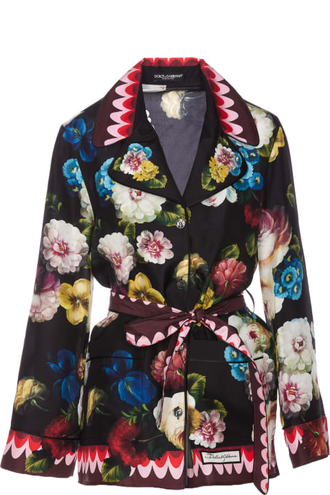 Clothing for Women Dolce & Gabbana Fiore Notturno Print Shirt