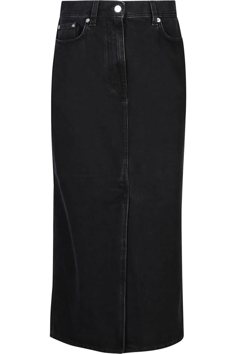 Skirts for Women Loulou Studio Rona Denim Long Skirt