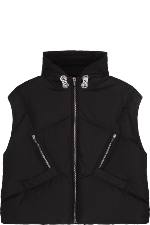 Khrisjoy معاطف وجواكت لـ أولاد Khrisjoy Black Khriskid Padded Gilet