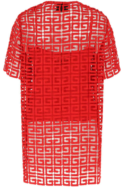 Givenchy Women Givenchy Red Viscose Blend Oversize Top