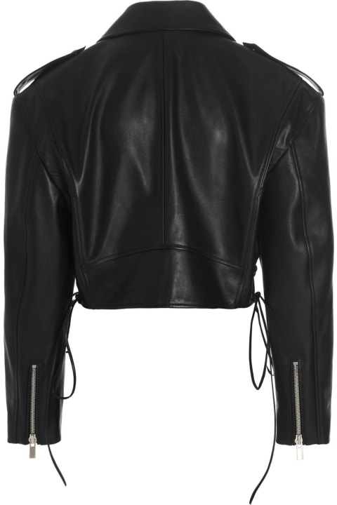 Magda Butrym Coats & Jackets for Women Magda Butrym Cropped Biker Jacket