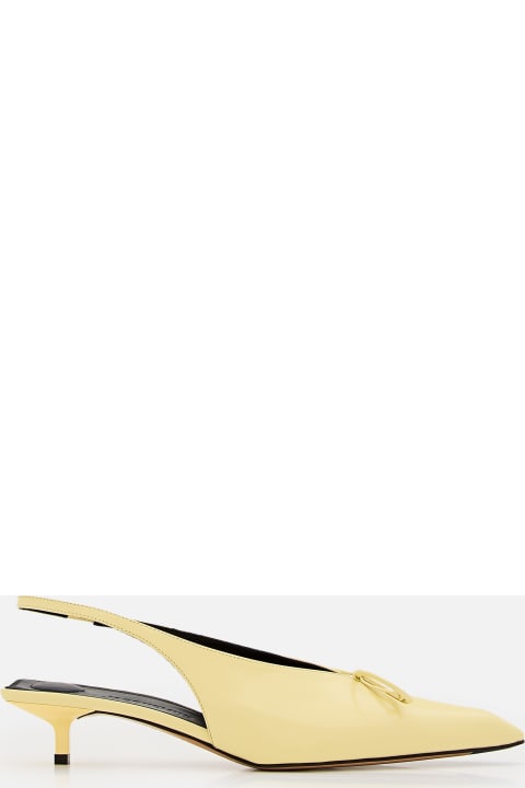 Shoes for Women Jacquemus Les Cubisto B Leather Slingback Heels