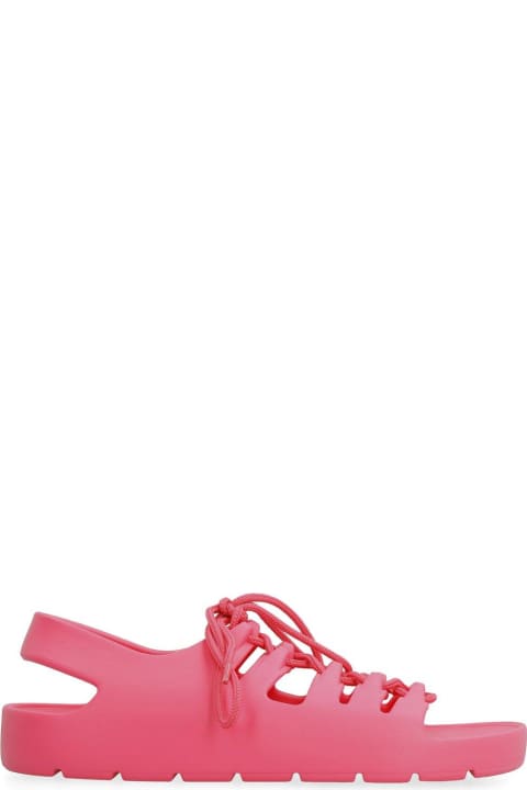 Bottega Veneta for Women Bottega Veneta Jelly Lace-up Slingback Sandals