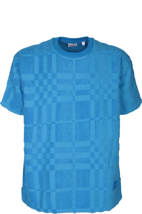 Topwear for Men Burberry Willesden Light Blue T-shirt