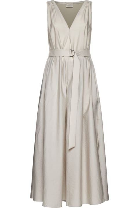 Dresses for Women Brunello Cucinelli Techno Cotton Popeline Dress