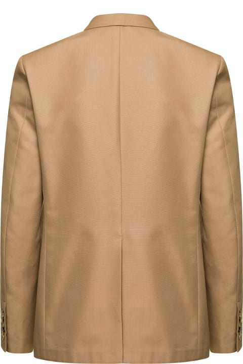 Gucci Men Gucci Beige Mono-breasted Formal Jacket In Cotton Man