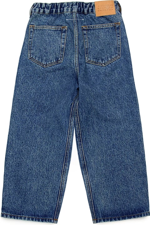 MM6 Maison Margiela Bottoms for Boys MM6 Maison Margiela Logo-patch Straight Leg Jeans