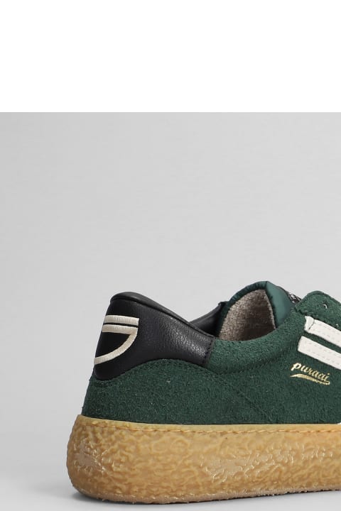 Puraai Sneakers for Men Puraai Sneakers In Green Suede