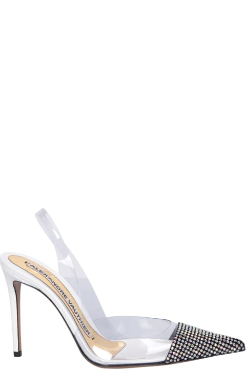 Alexandre Vauthier High-Heeled Shoes for Women Alexandre Vauthier Amber Ghost Crystal Sling- Back Transparent Sandals