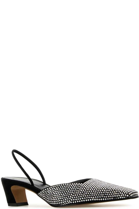 Homeware Khaite Embellished Suede Roosevelt Pumps