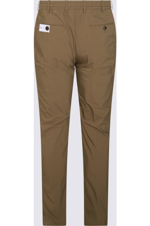 PT01 Pants for Men PT01 Brown Green Cotton Pants