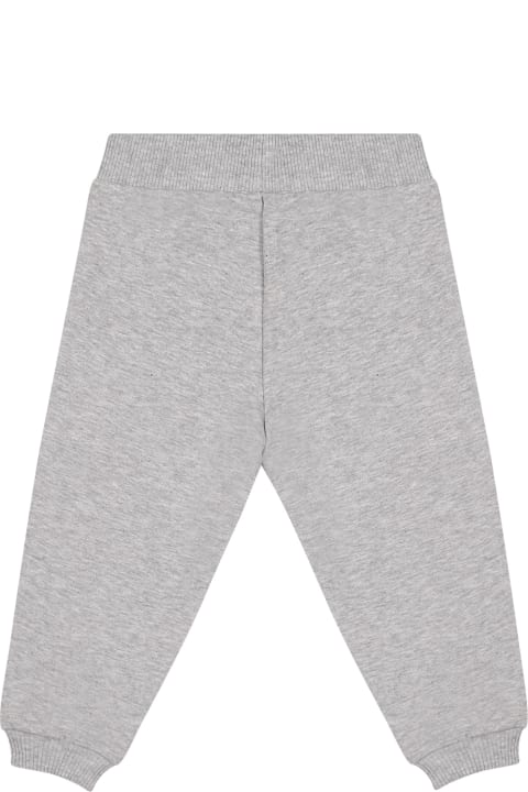 ベビーボーイズ ボトムス Moschino Grey Tracksuit Trousers For Baby Kids With Logo