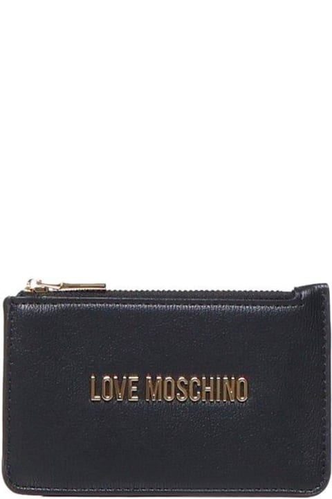 Fashion for Women Love Moschino Logo Lettering Zipped Wallet